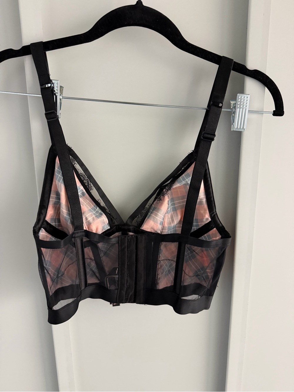 Victoria’s Secret Red Plaid Lace Lingerie Corset Top S New - Picture 8 of 8